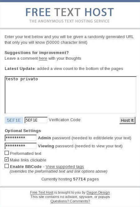 freetexthost|text hosting site.